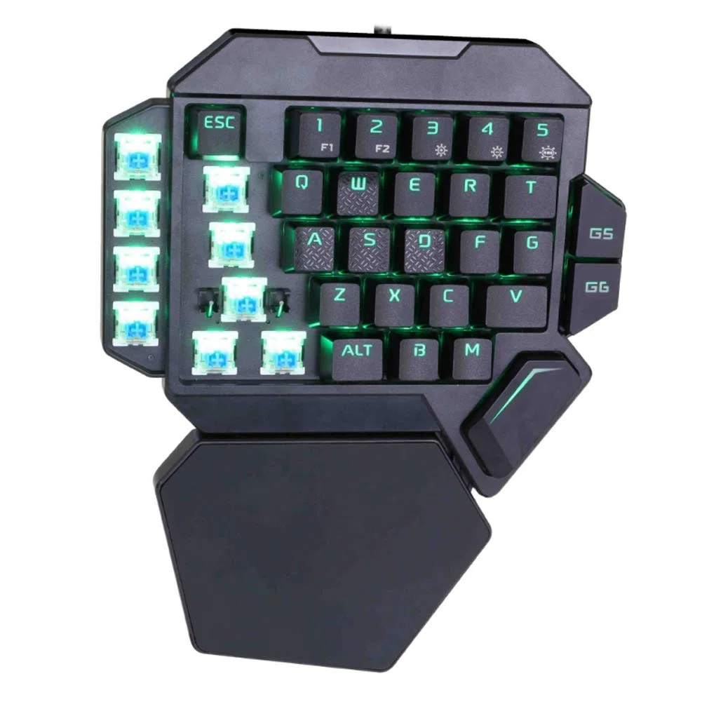 SUNGOOYUE Teclado Mecánico RGB Blacklight con Función de Definición Macro, Diseño Portátil para Entusiastas de los Juegos