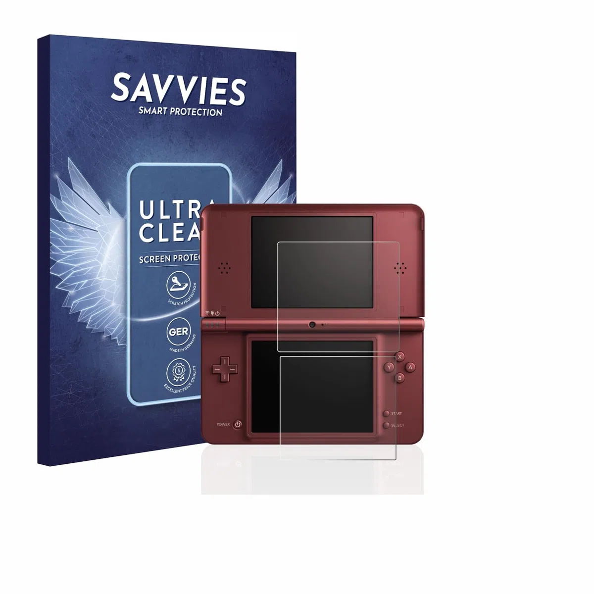 savvies 18 Unidades Protector Pantalla para Nintendo DSi XL | 18 Unidades , Transparente Protección Pantalla Made in Germany, Película Ultra Transparente