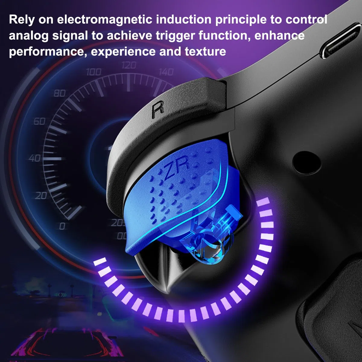 Annadue Controlador de Juego Inalámbrico, Joystick Inalámbrico Bluetooth, Tecnología de Detección de Movimiento, para para Android, para IOS MFi, para PC, para Steam Gamepad (BLACK)