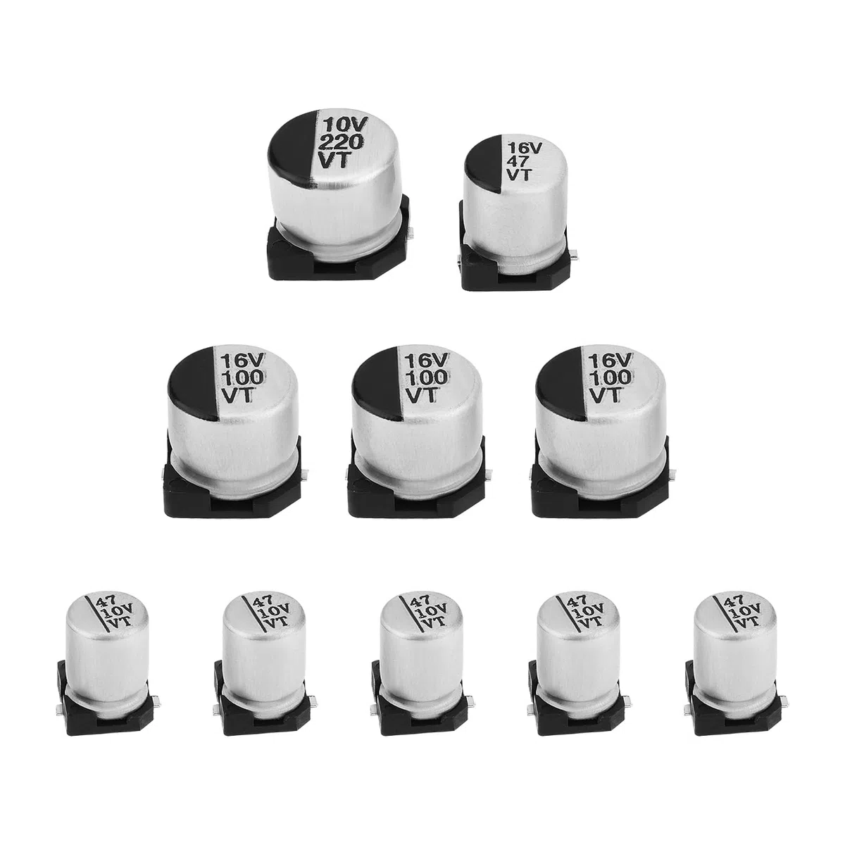 Juego de tapas de condensador de reparación 220uf 10V, 47uf 16V, 100uf 16V, 7uf 10V compatible con Nintendo compatible con GameCube Optical DVD Disc Drive PCB Board