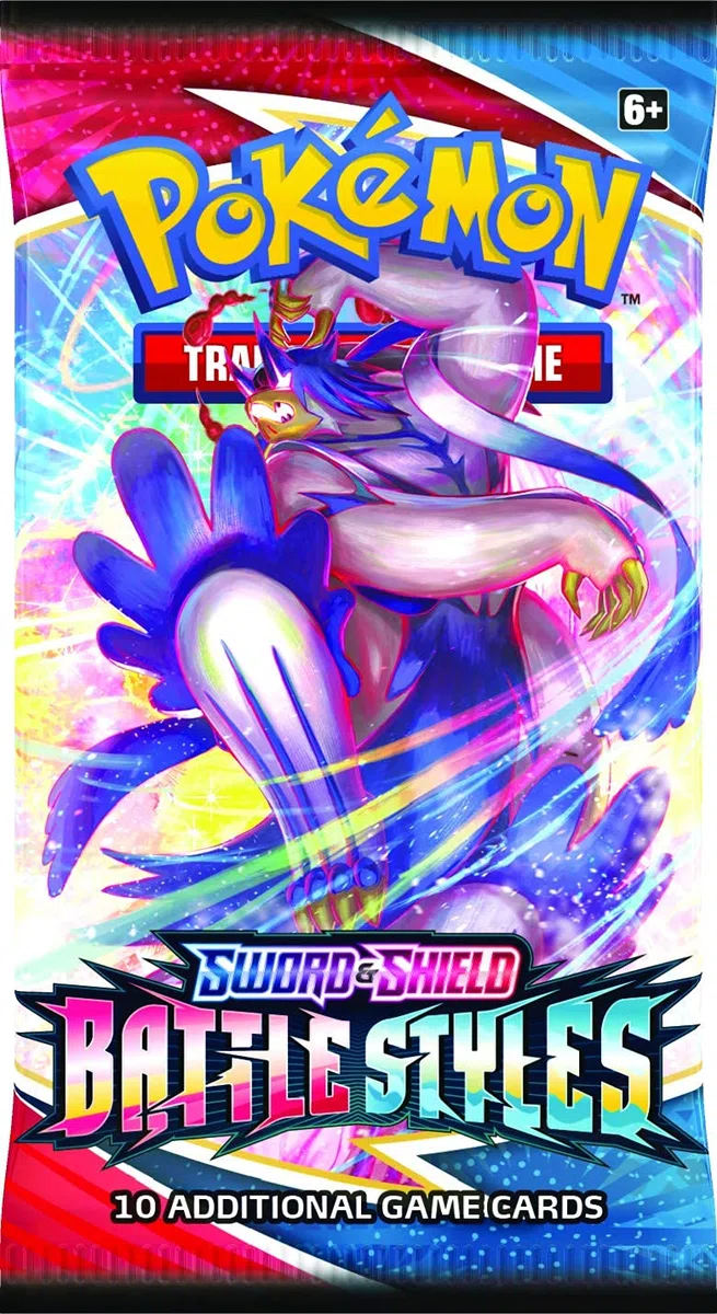 Pokémon Sword & Shield 5 Estilos de Combate: Paquete de 3 mejoras (uno al Azar), Juego de Cartas para 2 Jugadores a Partir de 6 años, más de 10 Minutos de Tiempo de Juego