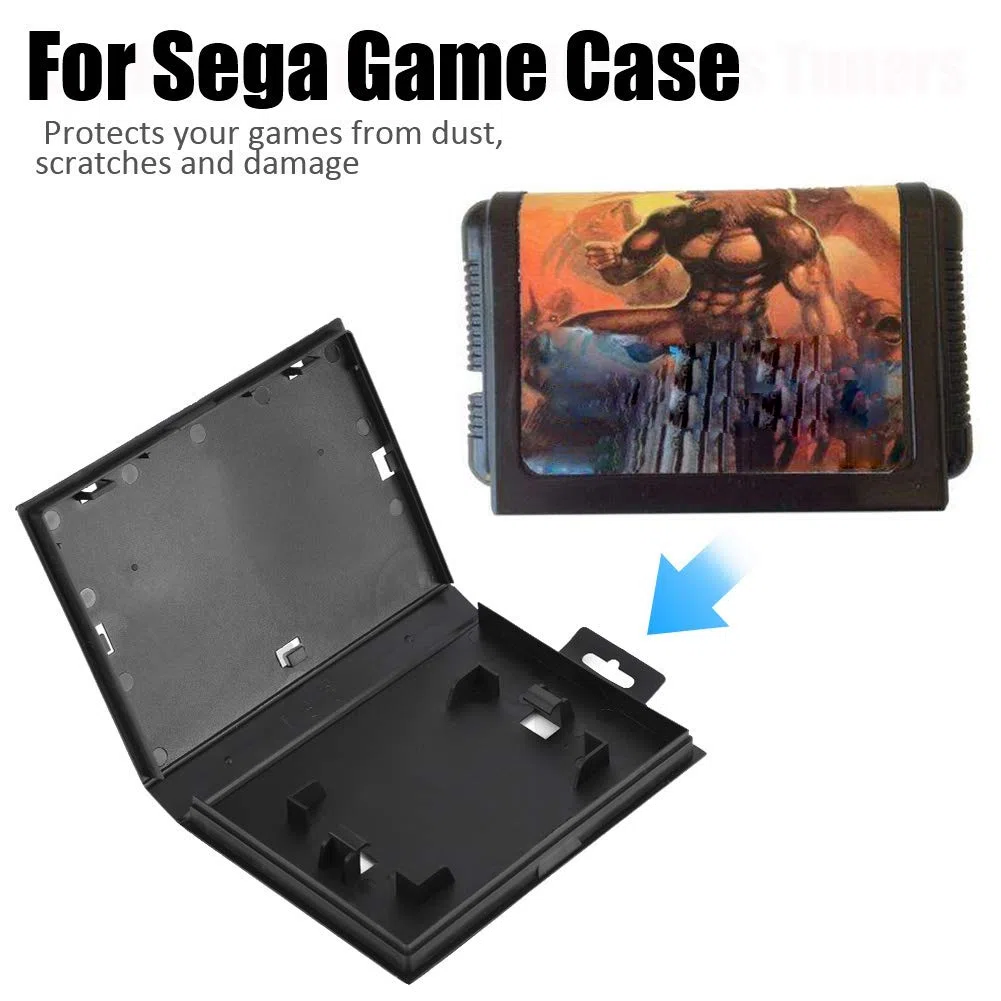 Funda Protectora de Cartucho de Juego de 5 Piezas, Funda de Tarjeta de Juego Organizador de Juego Funda de Cartucho de plástico de Repuesto Cubierta de Polvo para Cartucho de Juego Sega Genesis