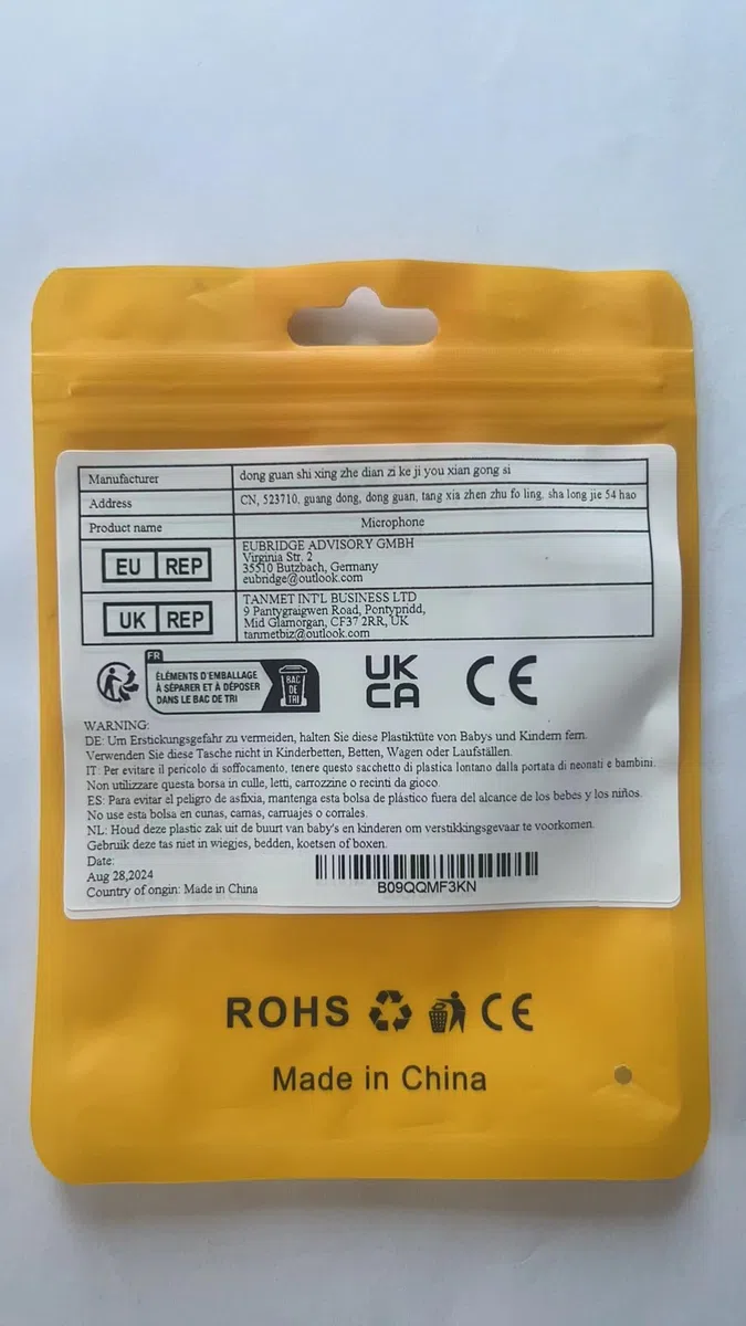 Micrófono de juego de repuesto para Logitech G Pro y G Pro X Gaming Headset en PS4 PS5 Xbox One PC, micrófono desmontable de 3,5 mm