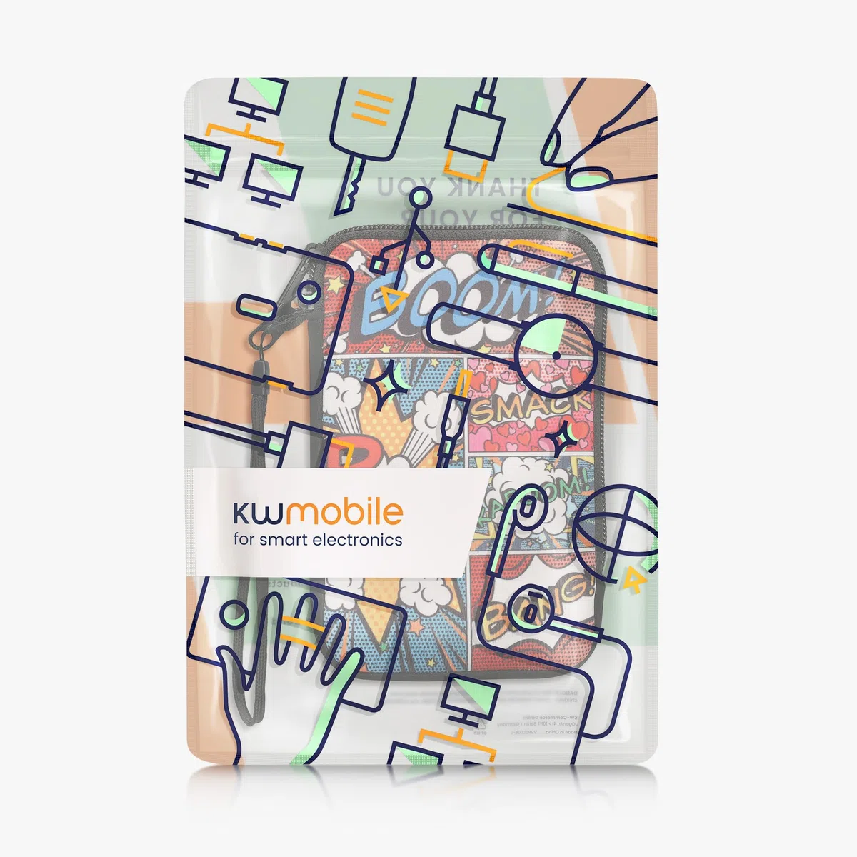 kwmobile Funda Compatible con Consola Nintendo 3DS XL - Estuche de Neopreno con Cremallera - Arte Pop Multicolor