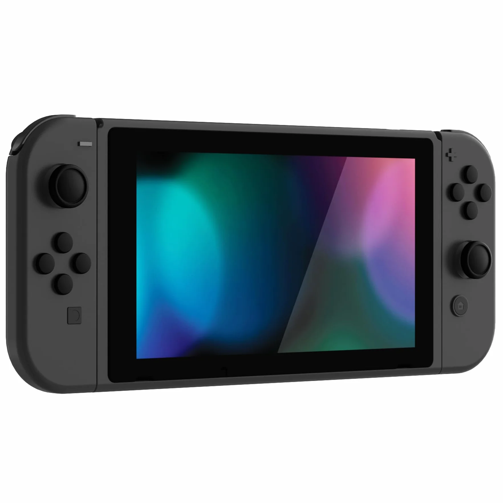 PlayVital Agarres para el Pulgar para Nintendo Switch/Lite/OLED, Tapas de Silicona para Botones ABXY y D-Pad, Silicona Caps de Joystick para Switch Lite, Tapones para Thumbstick (Negro)
