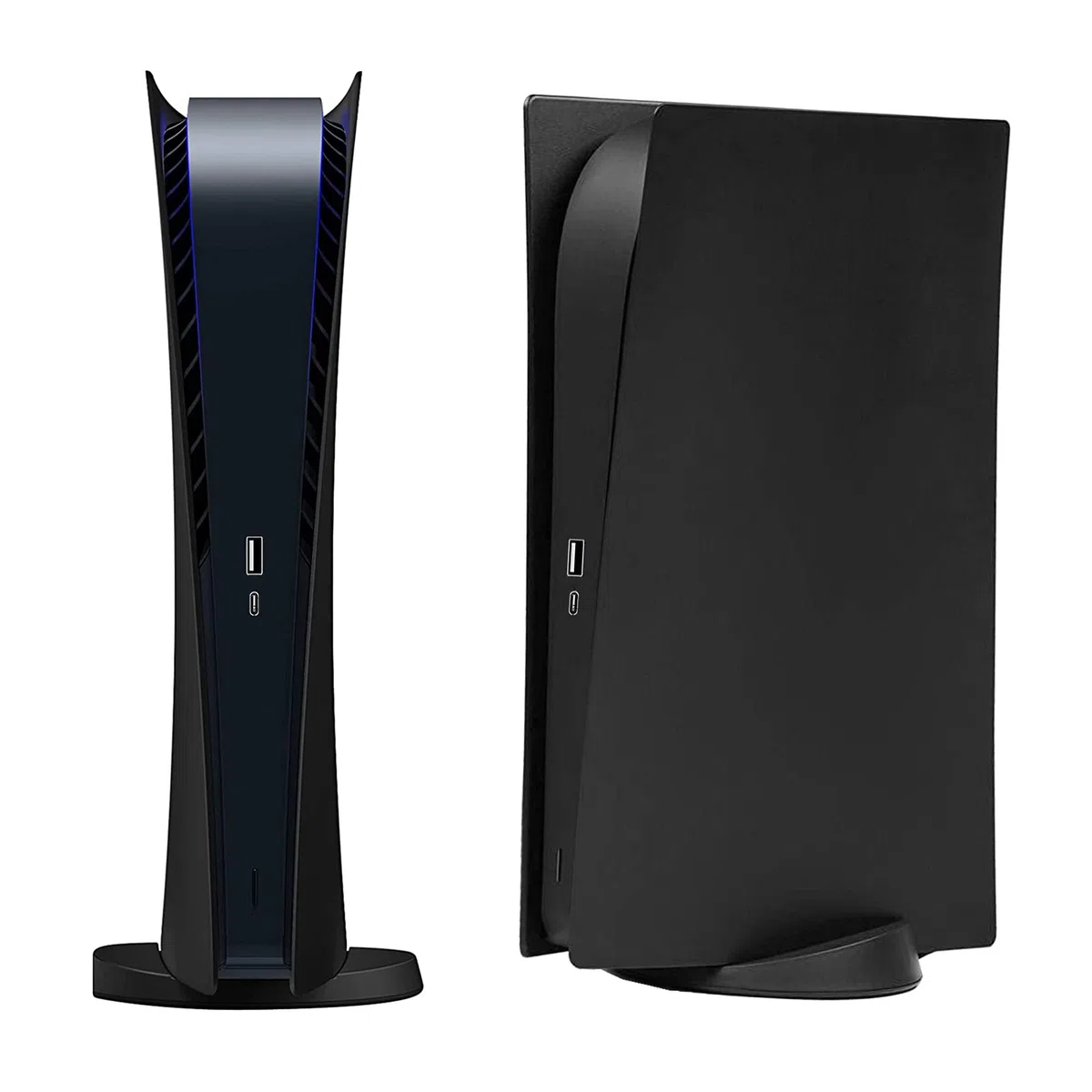 Placa frontal de repuesto para consola PS5, accesorios para Playstation 5, placa frontal de repuesto (negro)