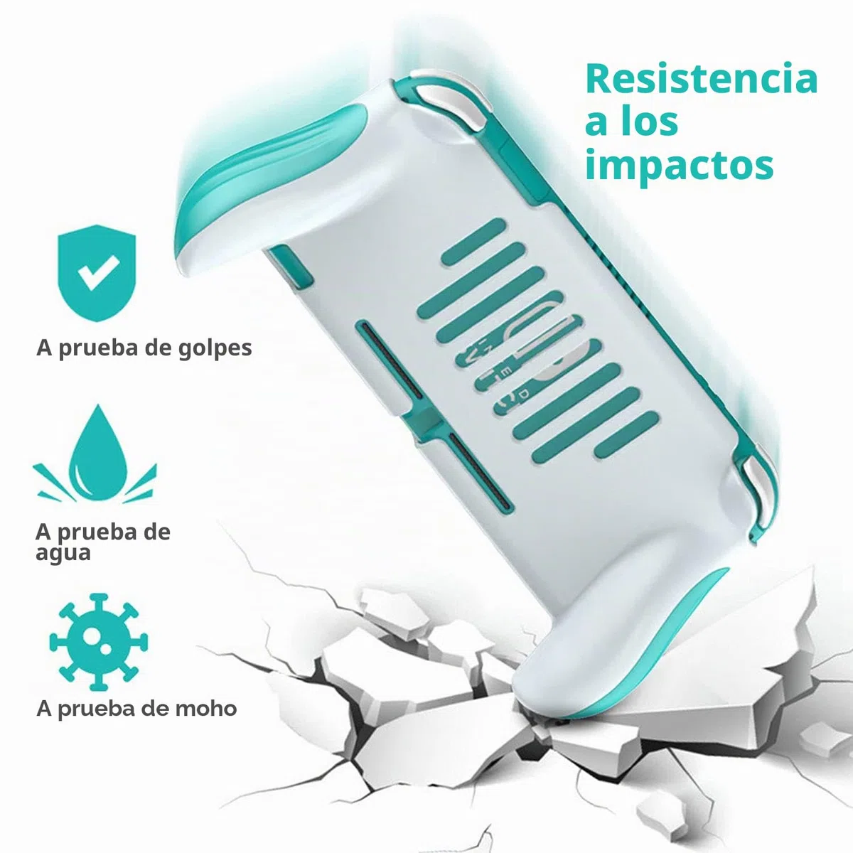 VOVIGGOL Funda Protectora de Mano para Nintendo Switch Lite, Funda Ergonomía para Juegos de Mano Soporte de Agarre Switch Lite, Accesorios compatibles con Nintendo Switch Lite (Azul)