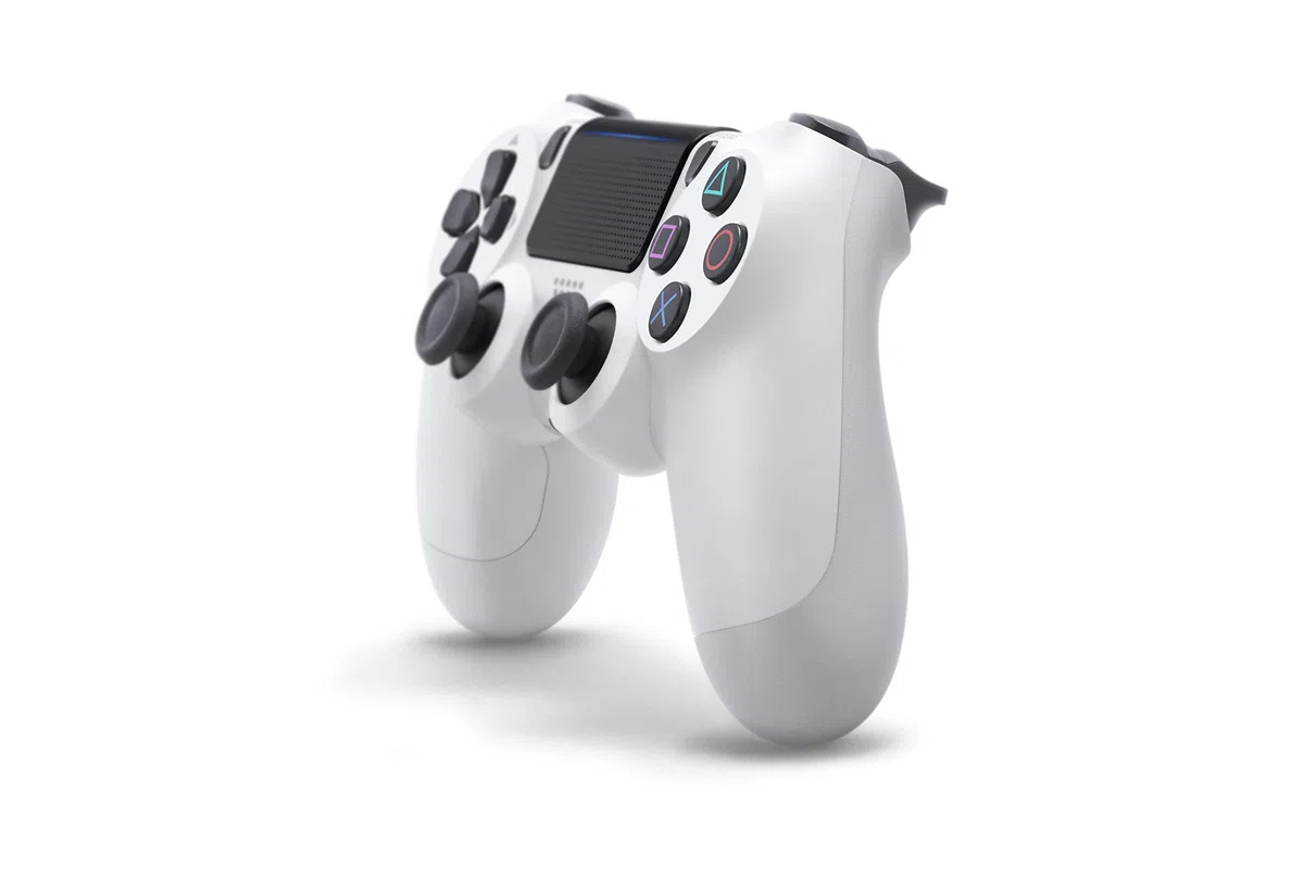 Sony PlayStation DualShock 4 Controller - Glacier White (Renewed)