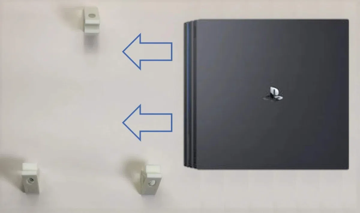 Jabtek PS4 Pro - Soporte de pared, color blanco