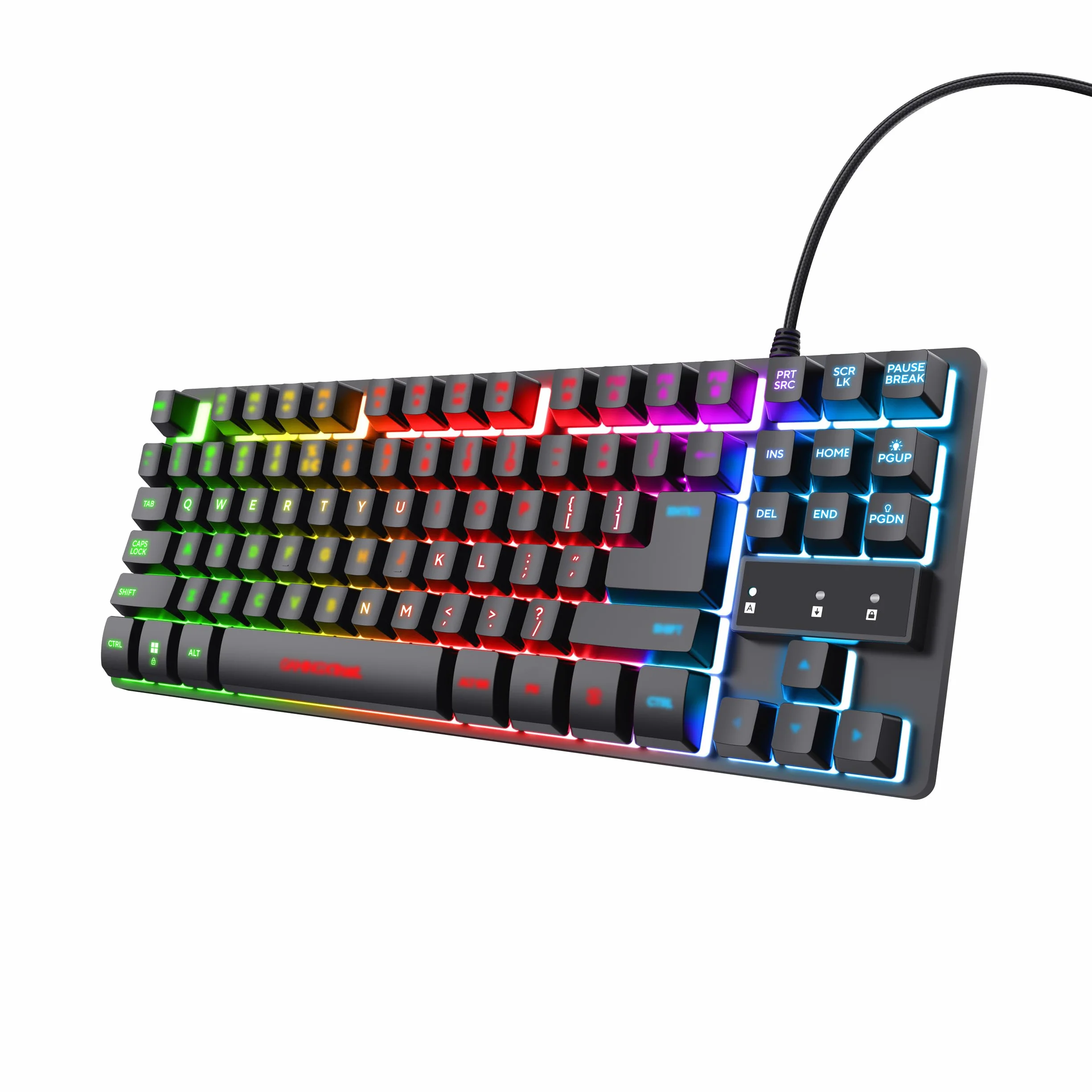 Trust Gaming GXT 833 Thado Keyboard USB Dutch Black Silver