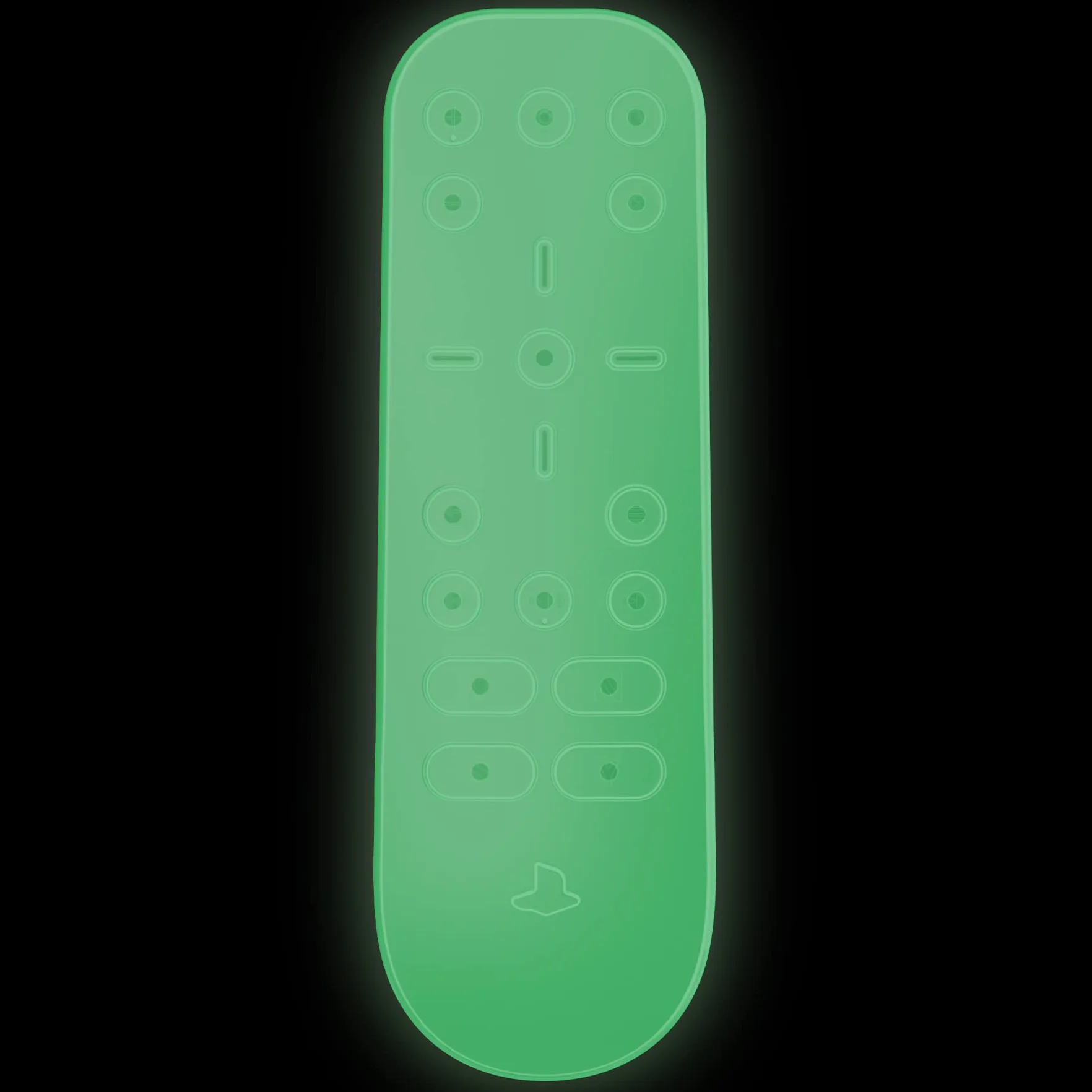 PlayVital Funda Protectora de Silicona para ps5 Mando a Distancia - Cubierta Ergonómica, Resistente a Golpes y a Prueba de Caídas, Protector Completo para Control Remoto (Brilla en Oscuridad)