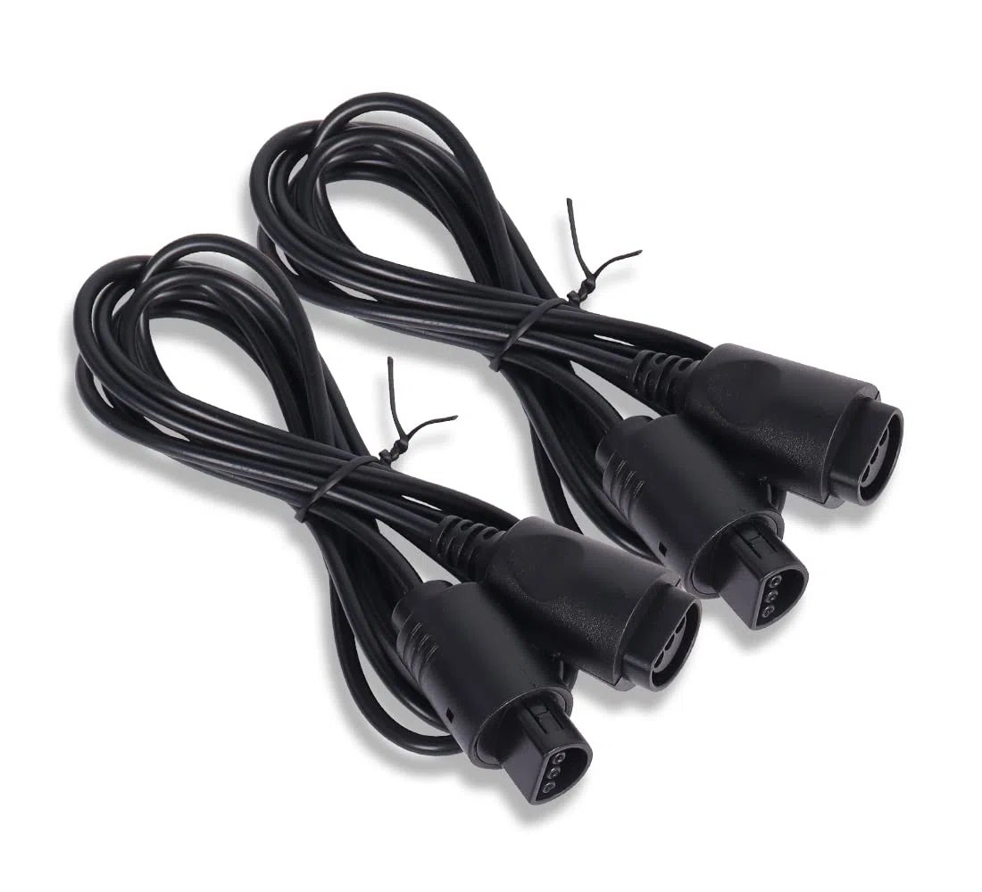 YAODHAOD N64 Gamecube - Cable de extensión de 1,8 m, 2 unidades, para Nintendo Wii Gamecube GCN