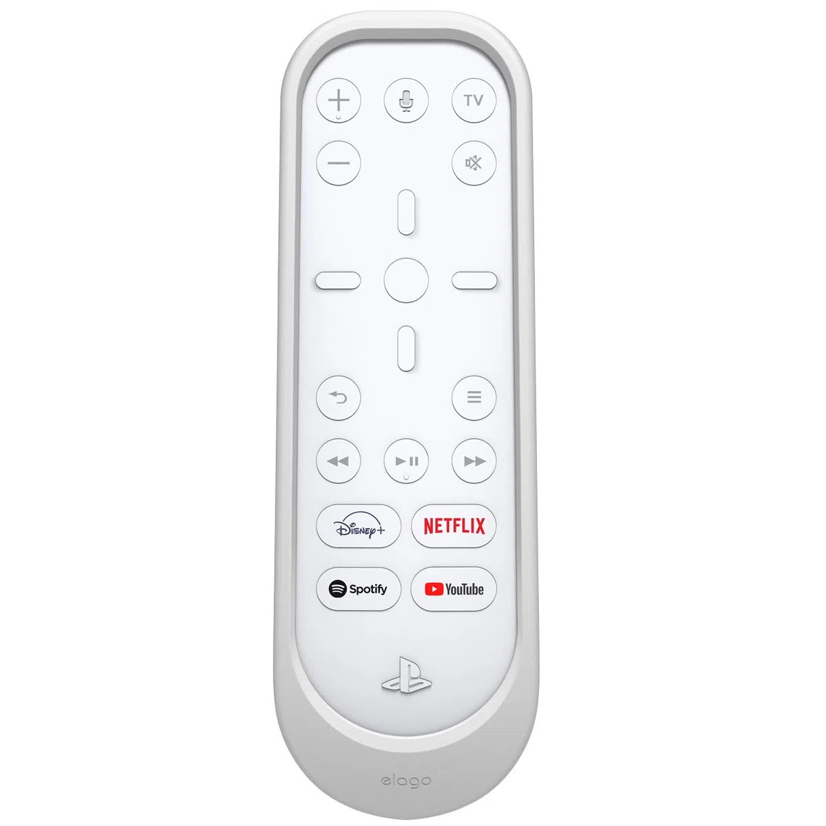 elago Funda Silicona Compatible con PlayStation 5 Media Remote (Blanco)