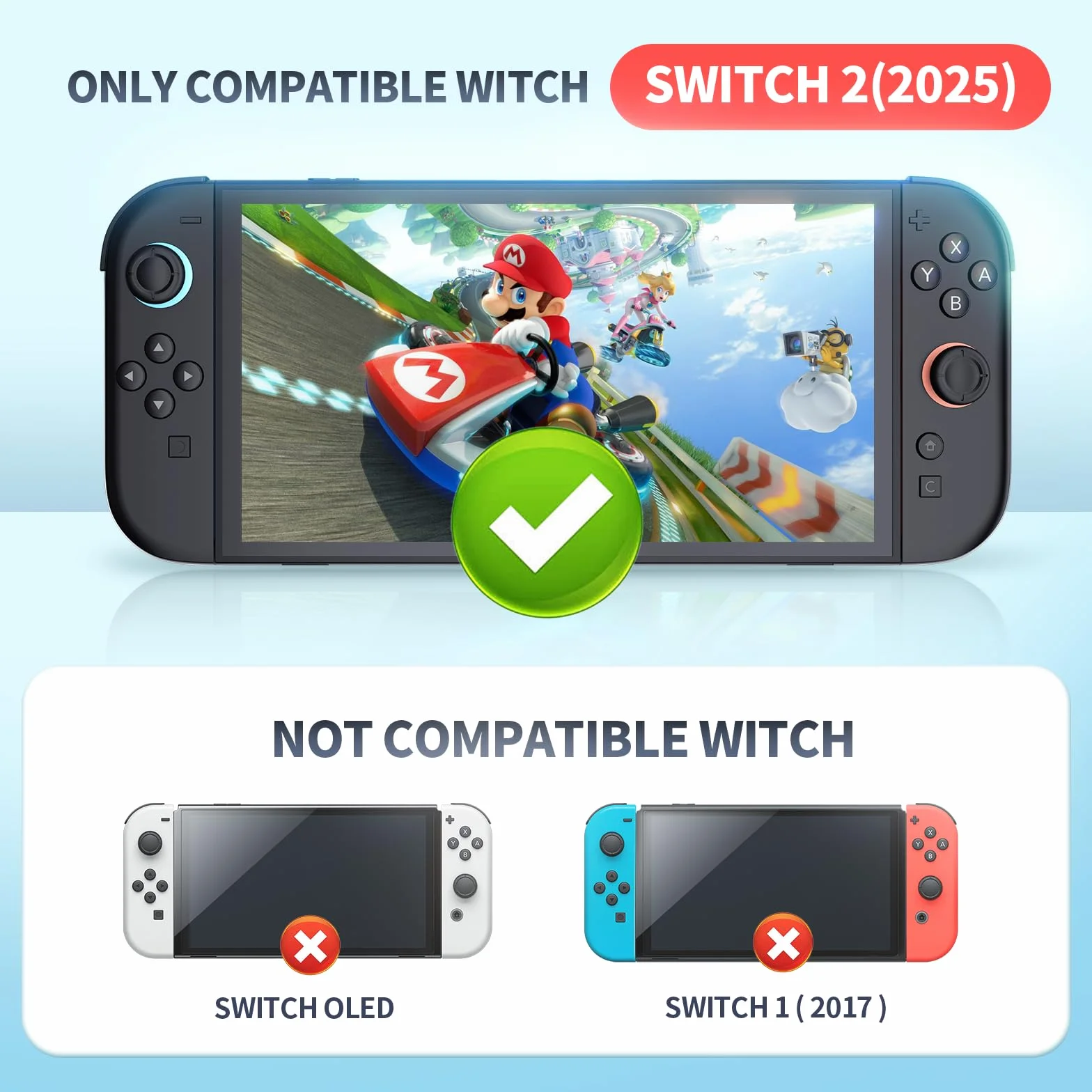 Tixlux Protector de Pantalla 3 Unidades Compatible con Nintendo Switch 2 (2025), Vidrio Templado 9H, Antiarañazos, Ultra Transparente, Sin Burbujas, Instalación Fácil