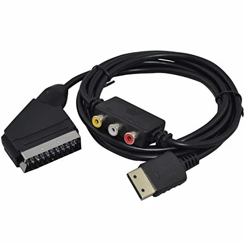 Sega Dreamcast RGB Cable Scart con adaptador de caja AV