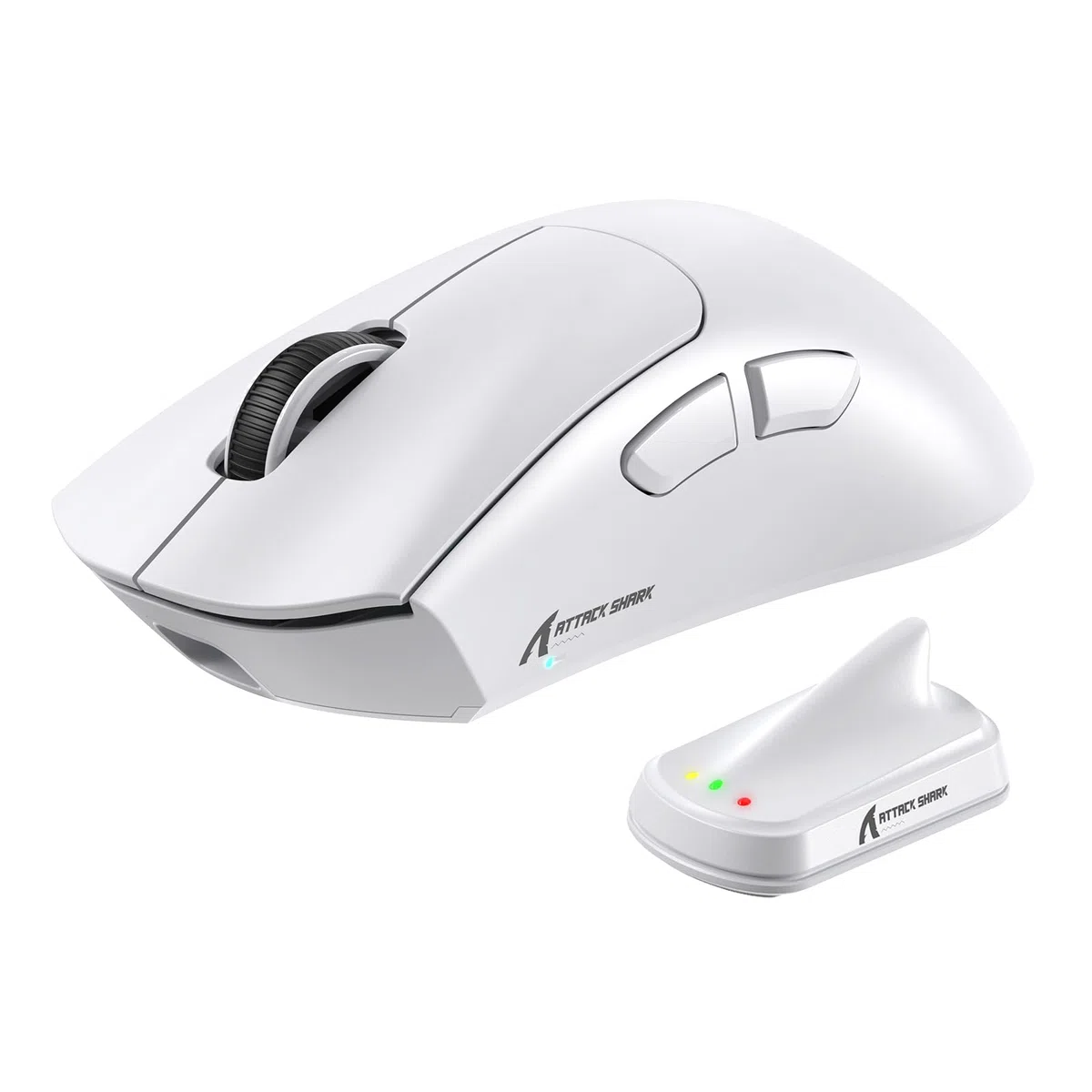 MAMBASNAKE x Attack Shark V8 Wireless Gaming Mouse, 59g Ultra-Lightweight, PAW3950MAX Sensor, Shark 8K Dongle, Tri-Mode (2.4G/Bluetooth/Wired), Right-Hand Ergonomic Design, Web-Based Software