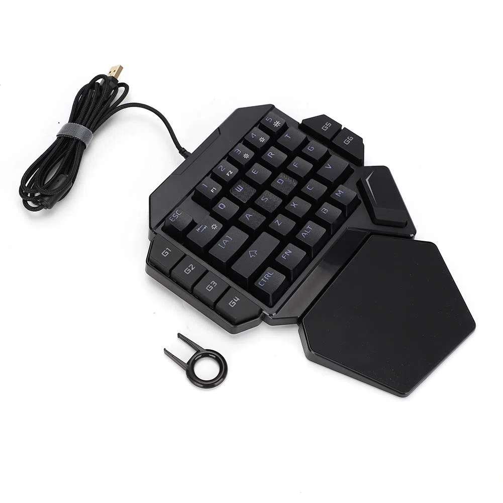 SUNGOOYUE Teclado Mecánico RGB Blacklight con Función de Definición Macro, Diseño Portátil para Entusiastas de los Juegos