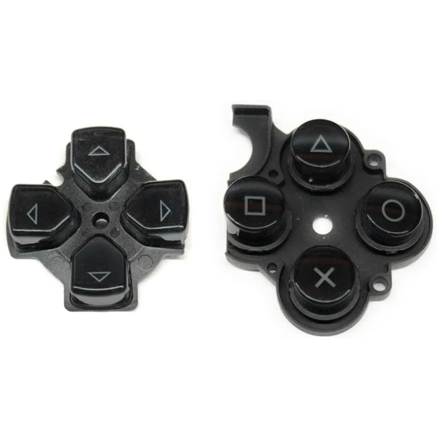 BOTONES PARA SONY PSP 2000 SLIM NEGRO GOMA CONTACTO CRUCETA REPUESTO