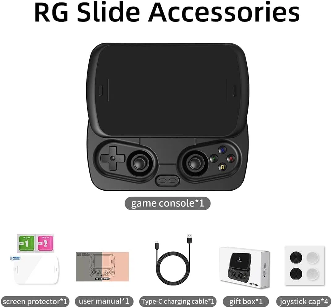 Consola de juegos portátil con diseño plegable y batería recargable para juegos retro