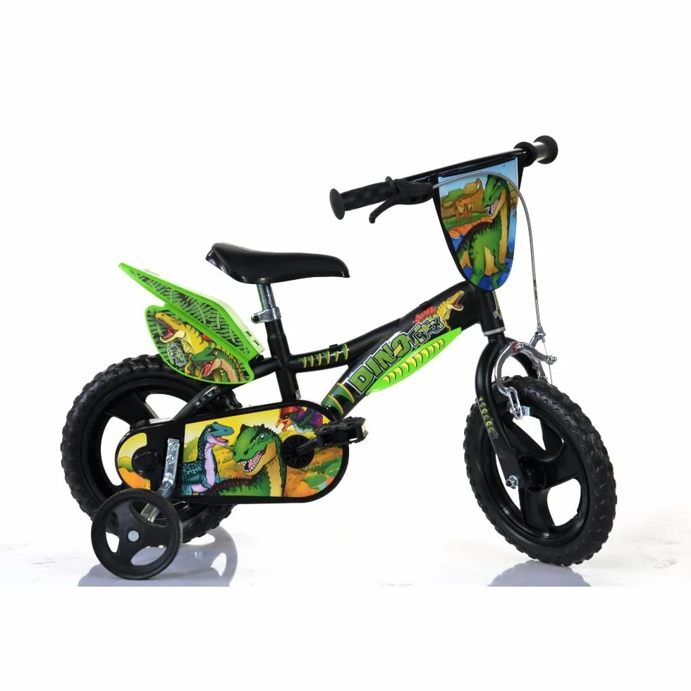 Bicicleta Infantil de Dinosaurio Dino- Trex | Certificado TÜV | Original | Bicicleta Infantil con Ruedas estabilizadoras – La Bicicleta como Regalo para niños