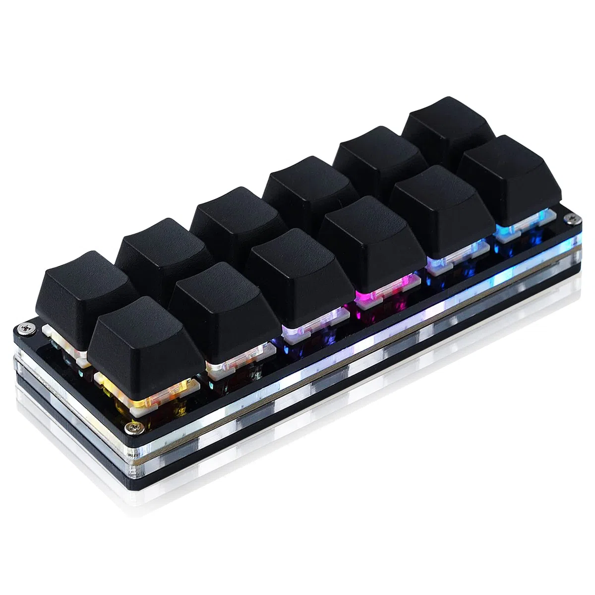 BTXETUEL Teclado Mecánico Para Juegos Con 12 Teclas, Una Mano, USB-C, Cable, OSU, Programable e Intercambio en Caliente