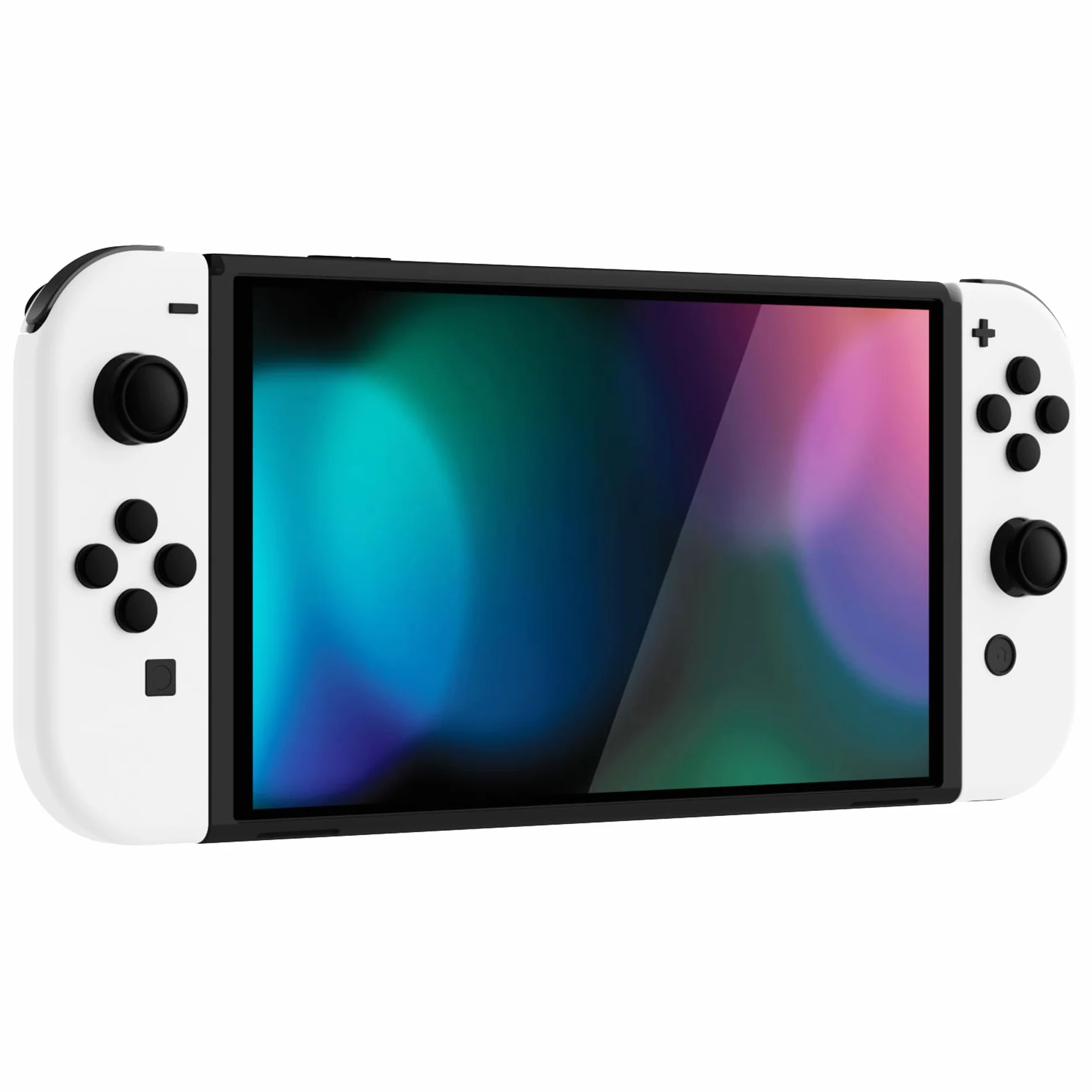 PlayVital Agarres para el Pulgar para Nintendo Switch/Lite/OLED, Tapas de Silicona para Botones ABXY y D-Pad, Silicona Caps de Joystick para Switch Lite, Tapones para Thumbstick (Negro)