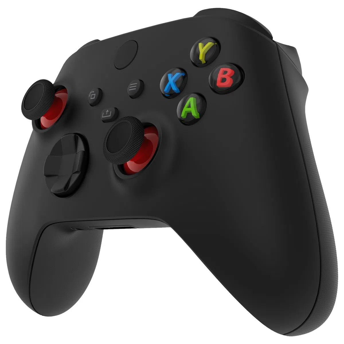 eXtremeRate Joysticks para Xbox Series S X Control Palancas Analogicos Joystick Reemplazable para Xbox One Repuesto para Pulgar Thumbsticks para Xbox One S/X/Estandard/Elite(Rojo Carmín & Negro)