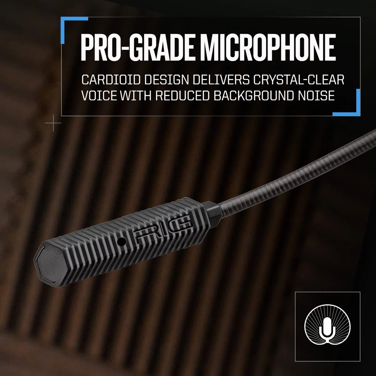 RIG 500 Pro HS - Auriculares con Licencia Oficial de PlayStation de Grado competitivo con dial de Audio RIG para PS4, PS5, PC, Controladores de Altavoz de 50 mm, micrófono con cancelación de Ruido