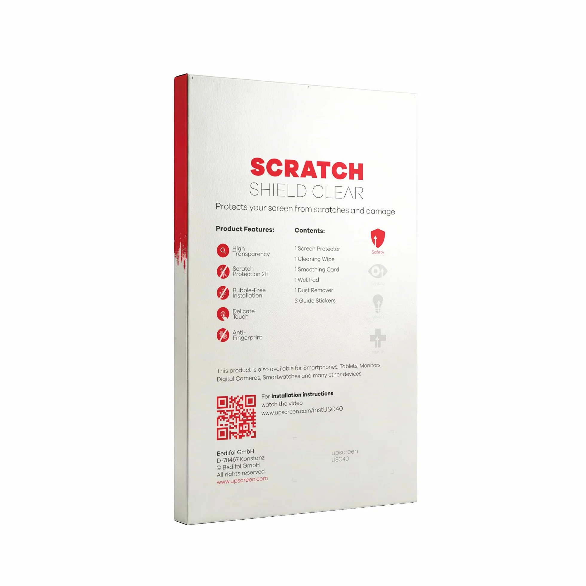 upscreen Protector Pantalla para Sony PSP 3000 | , Transparente Protección Pantalla Made in Germany, Anti-Huellas Anti-Arañazos