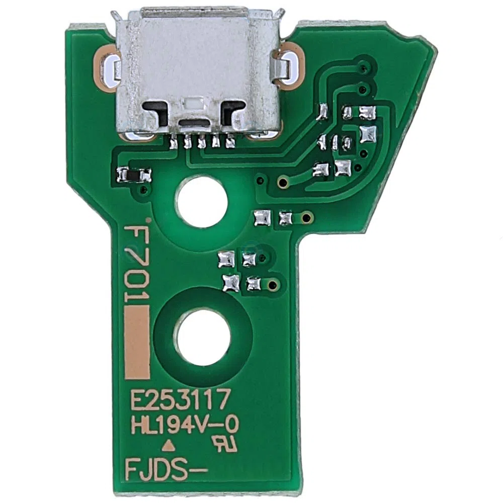 MMOBIEL Reemplazo del Puerto de Carga para el Controlador de PlayStation PS4 Modelo Dualshock 4: JDS-050 /JDS-055 Cable Flexible de 12 Pines con Incl. (+) Destornillador