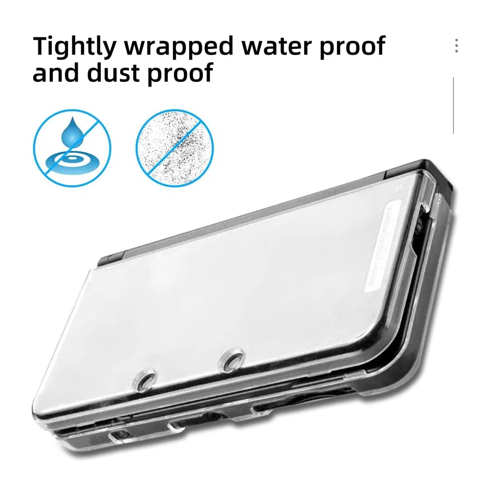 Funda Transparente para New 3DS XL LL, Carcasa Rígida Transparente de Cristal, Funda Protectora para Consola de Videojuegos, Funda Protectora Completa