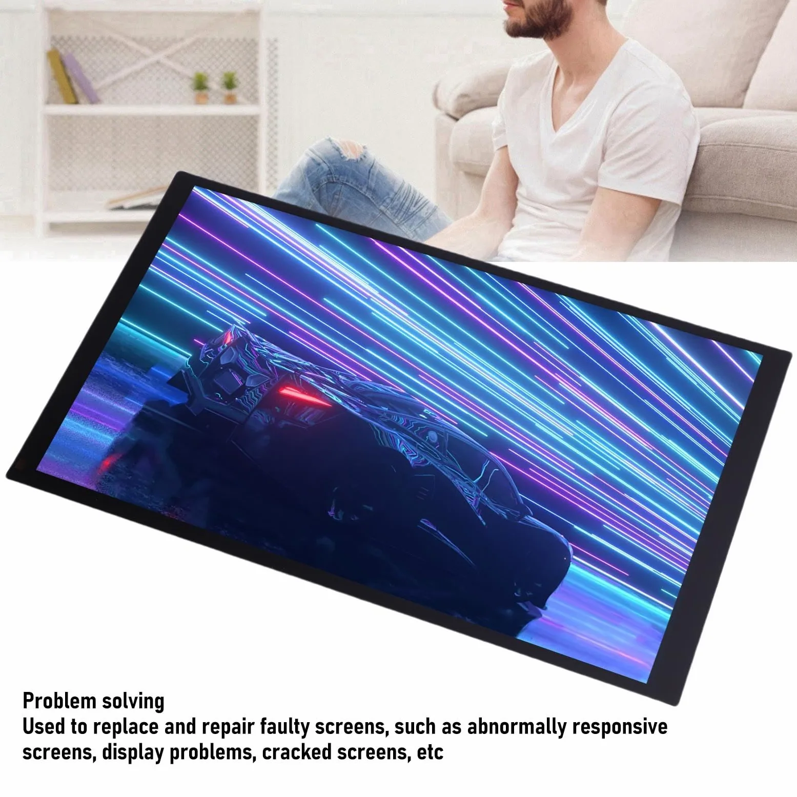 Conjunto de Pantalla Táctil de Alta Resolución para Steam Deck Reemplazo Pantalla LED Orgánica 7,4" para una Experiencia Juego Mejorada