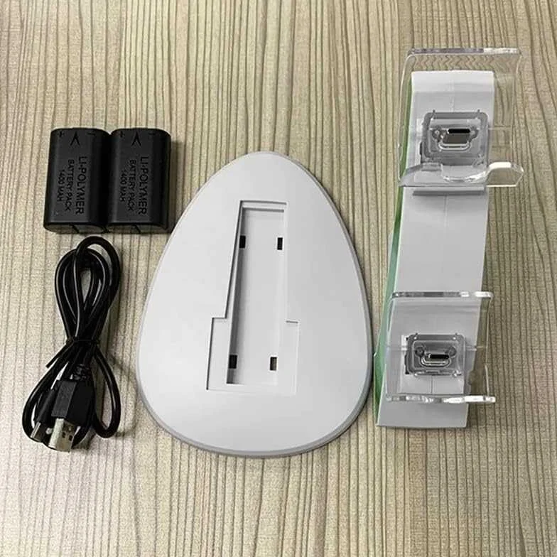 Base de carga de controlador dual: carga rápida y configuración organizada de juegos
