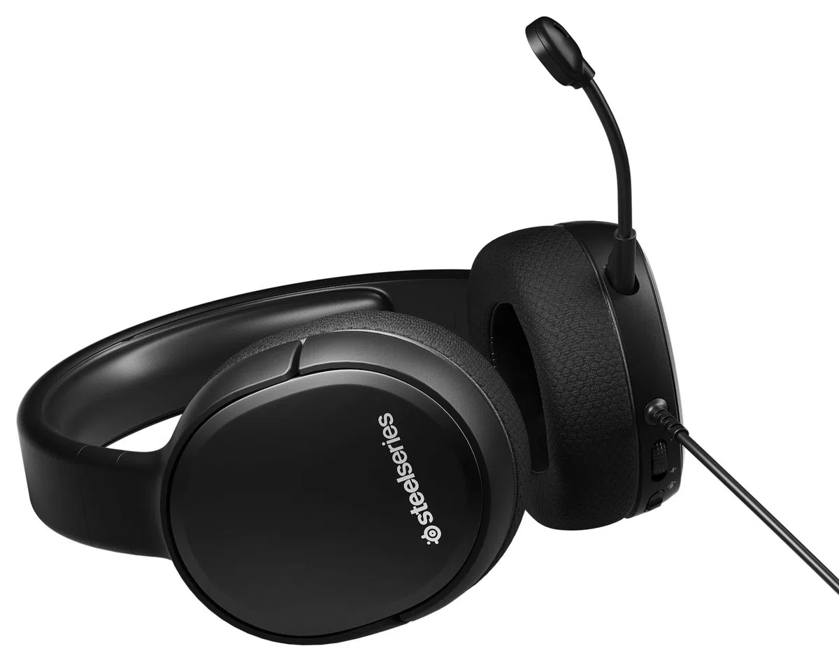 SteelSeries Arctis 1 - Auriculares Gaming - Compatibilidad con Todas las Plataformas - Para PC, PS5, PS4, Xbox, Nintendo Switch, Móvil - Micro ClearCast Desmontable