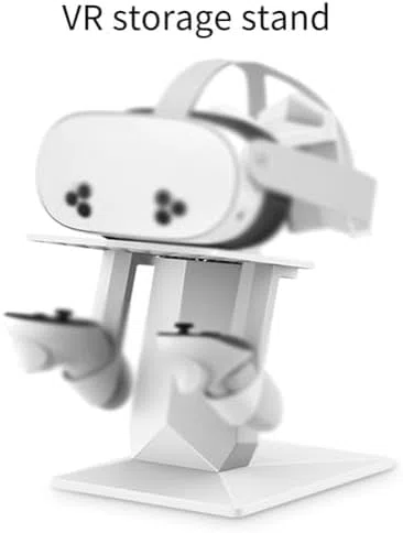 Soporte para auriculares VR, organizador para auriculares y accesorios, solución de almacenamiento que ahorra espacio para jugadores y entusiastas de la tecnología, diseño duradero