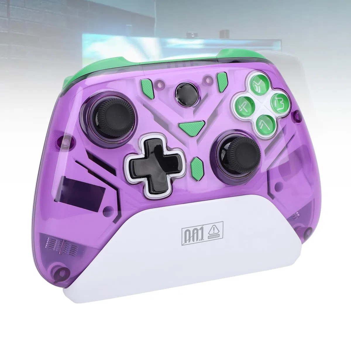 AMONIDA Controlador de Juegos Inalámbrico 2.4G con Tecnología de Joystick Mejorada para, PC - Batería de Larga Duración - Material ABS (PURPLE)