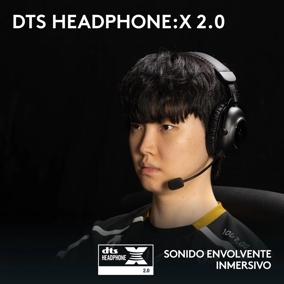 Logitech G PRO X 2 LIGHTSPEED Auriculares gaming inalámbricos, mic. brazo desmont., transductores grafeno 50 mm, DTS:X 2.0-7.1 Surround, Bluetooth/USB/3.5 mm Aux, PC, PS5, PS4, Nintendo Switch - Negro