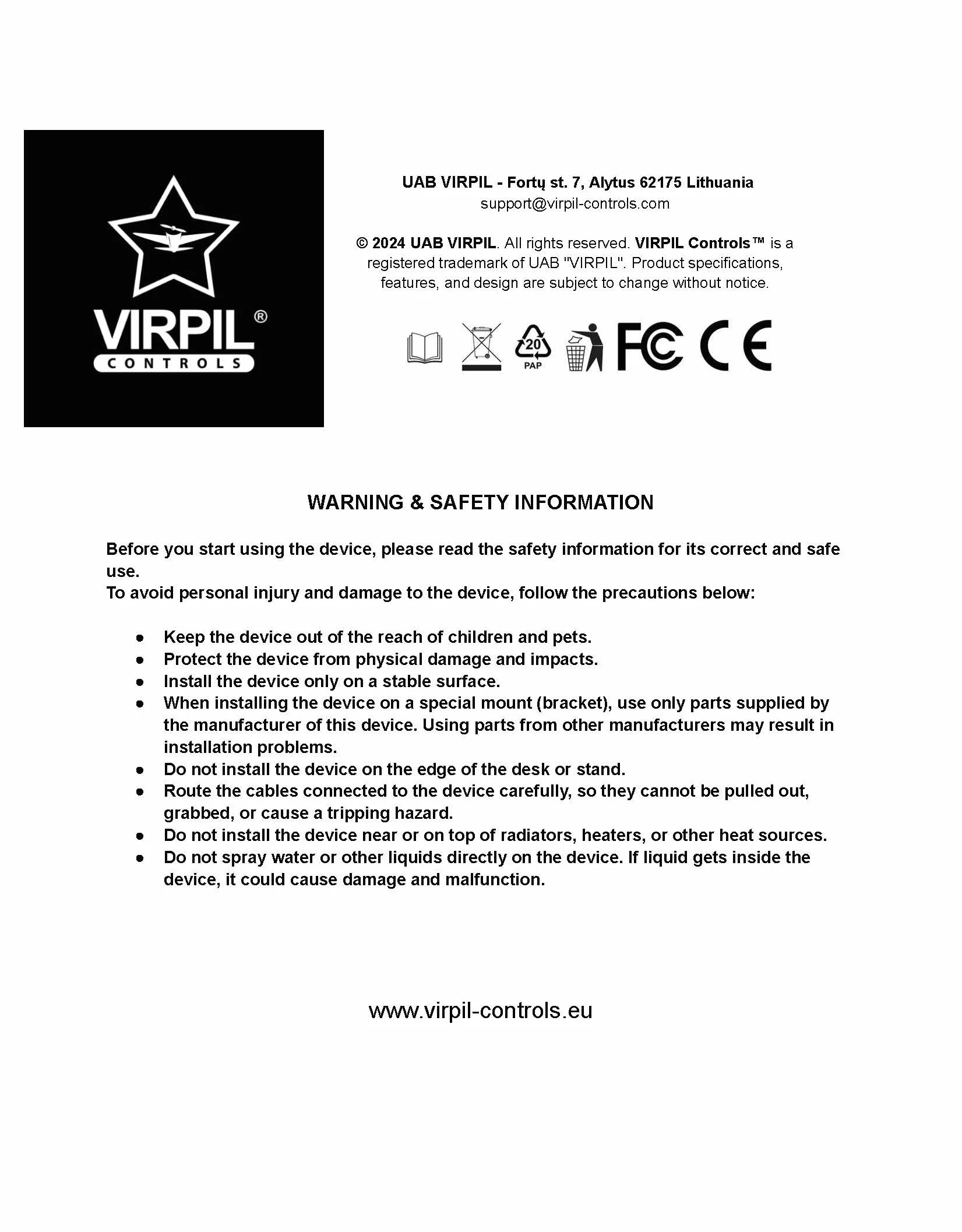 VIRPIL Controls R1-Falcon Pedales de Timón - Kit de Mejora con Amortiguador