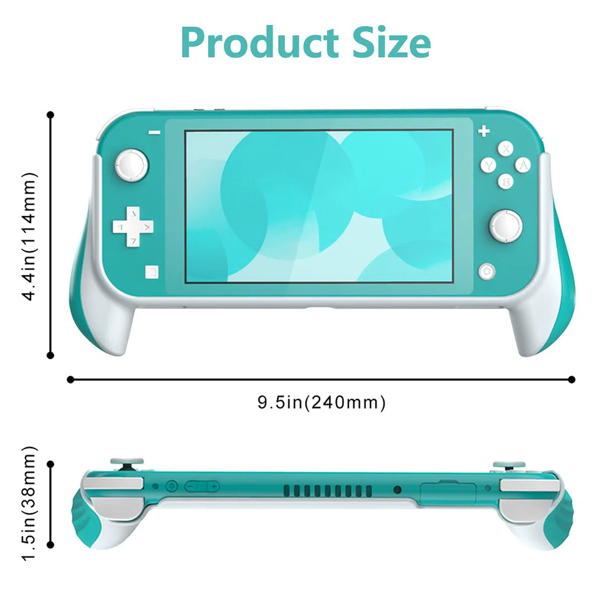 VOVIGGOL Funda Protectora de Mano para Nintendo Switch Lite, Funda Ergonomía para Juegos de Mano Soporte de Agarre Switch Lite, Accesorios compatibles con Nintendo Switch Lite (Azul)