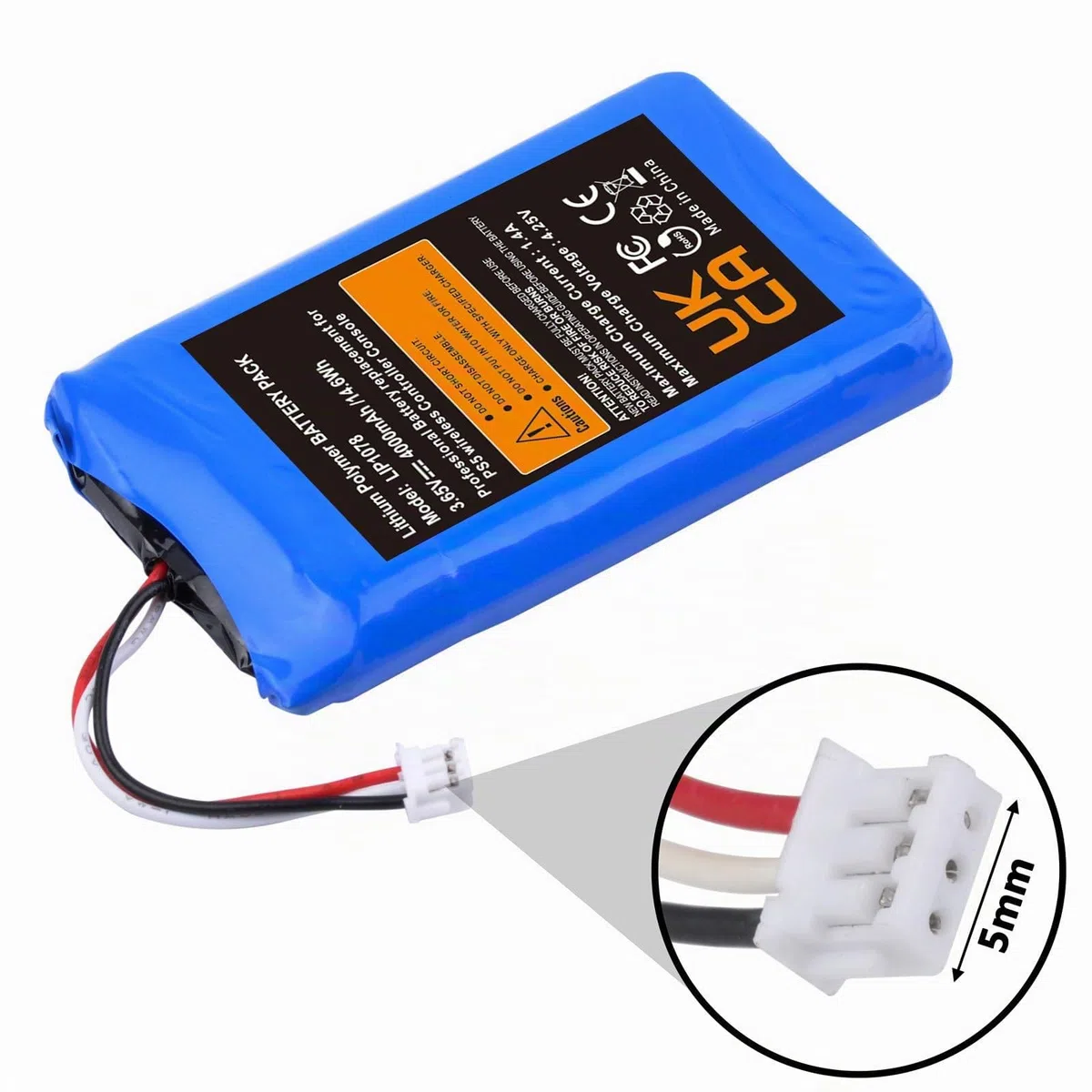 Batería para mando PS5, 4000 mAh, 3,65 V, LIP1078, batería de repuesto para PS5 PlayStation 5 DualSense