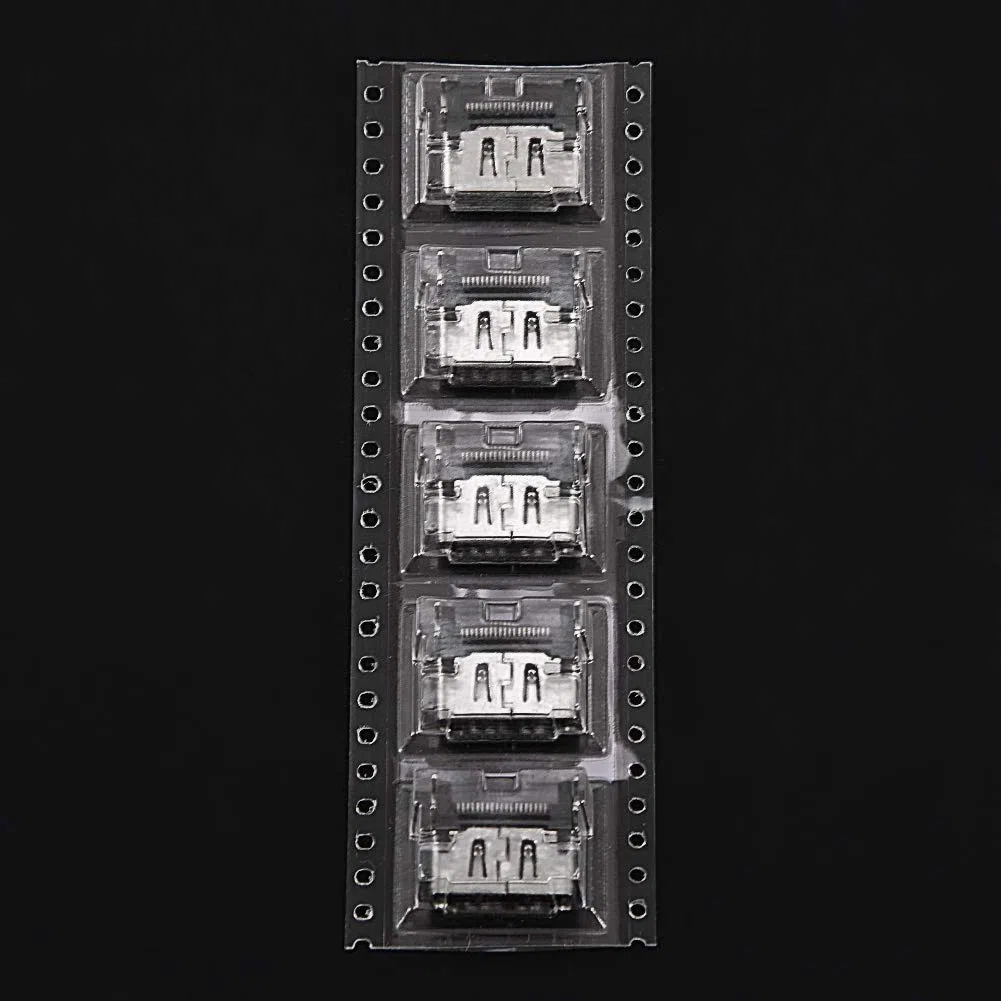 HDMI Socket, 5pcs HDMI Port Interface Connector Socket Replacement para 4 Motherboard